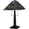 Quoizel Tiffany Table Lamp Tiffany 2 Lights Matte Black TF16144MBK - alternate 2